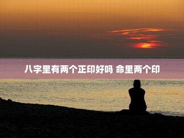 八字里有两个正印好吗 命里两个印