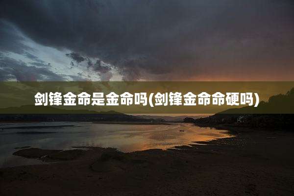 剑锋金命是金命吗(剑锋金命命硬吗)