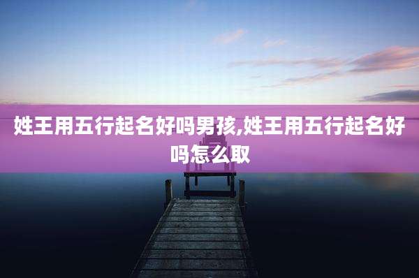 姓王用五行起名好吗男孩,姓王用五行起名好吗怎么取
