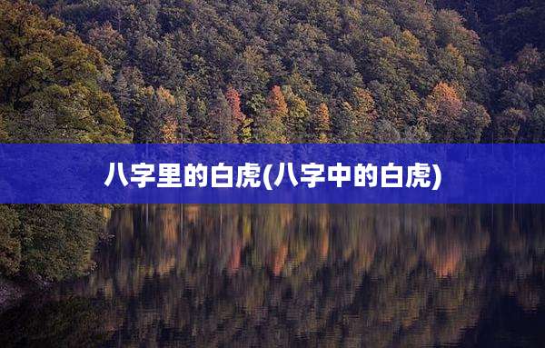 八字里的白虎(八字中的白虎)