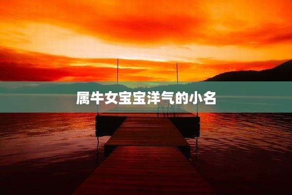 属牛女宝宝洋气的小名