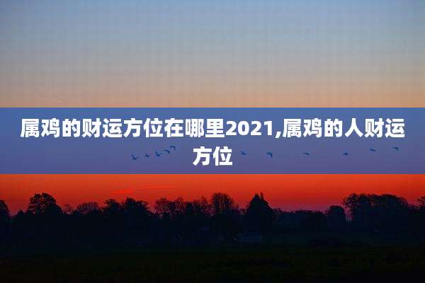 属鸡的财运方位在哪里2021,属鸡的人财运方位