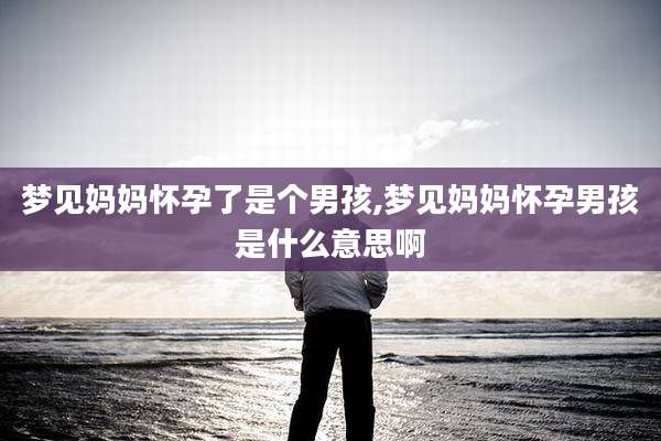 梦见妈妈怀孕了是个男孩,梦见妈妈怀孕男孩是什么意思啊
