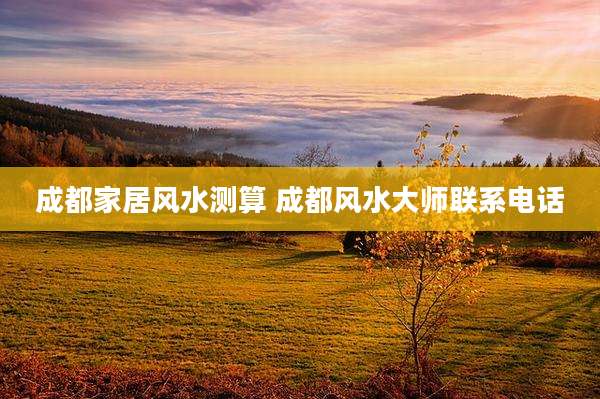 成都家居风水测算 成都风水大师联系电话