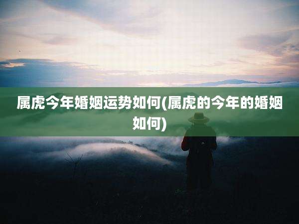 属虎今年婚姻运势如何(属虎的今年的婚姻如何)
