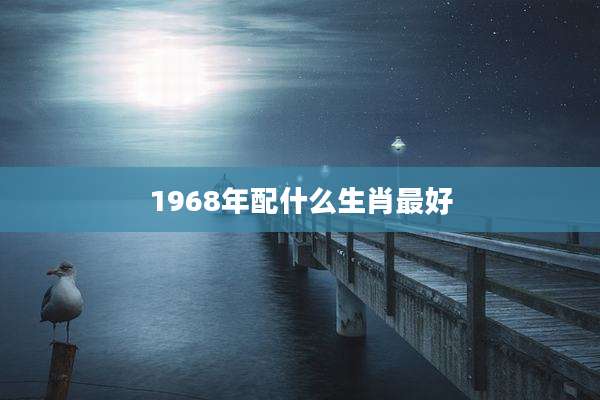1968年配什么生肖最好