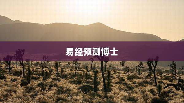 易经预测博士