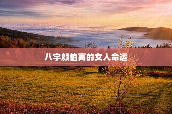 八字颜值高的女人命运