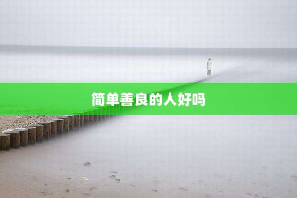 简单善良的人好吗
