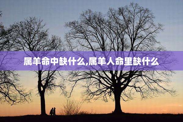 属羊命中缺什么,属羊人命里缺什么