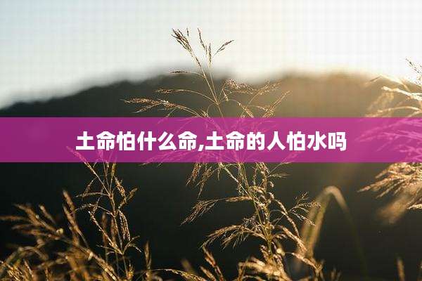 土命怕什么命,土命的人怕水吗