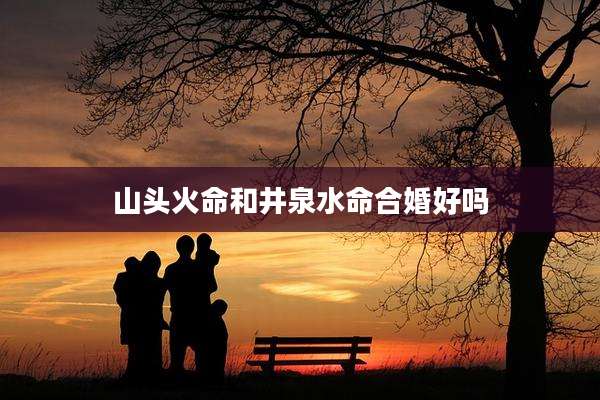 山头火命和井泉水命合婚好吗