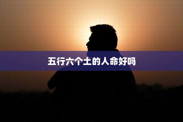五行六个土的人命好吗