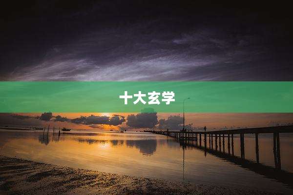 十大玄学