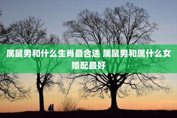 属鼠男和什么生肖最合适 属鼠男和属什么女婚配最好