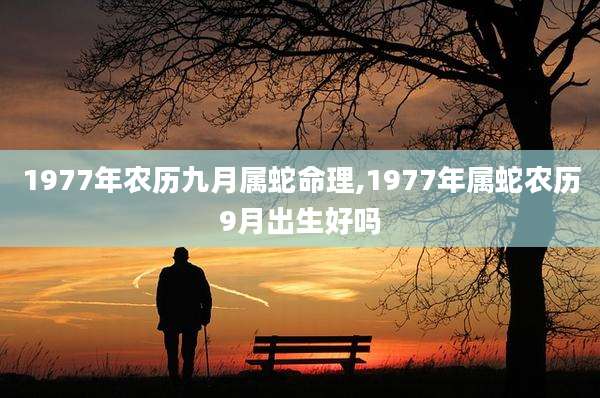 1977年农历九月属蛇命理,1977年属蛇农历9月出生好吗