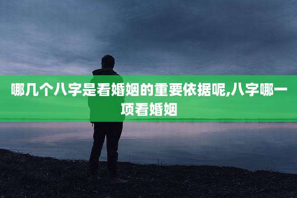 哪几个八字是看婚姻的重要依据呢,八字哪一项看婚姻