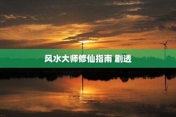 风水大师修仙指南 剧透