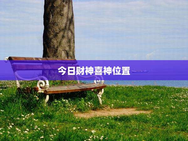 今日财神喜神位置