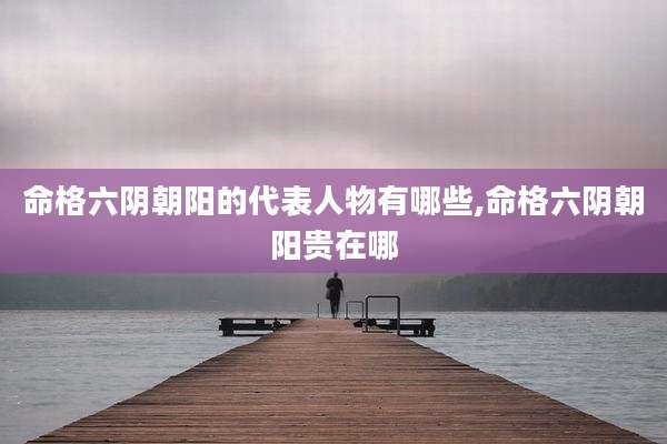 命格六阴朝阳的代表人物有哪些,命格六阴朝阳贵在哪