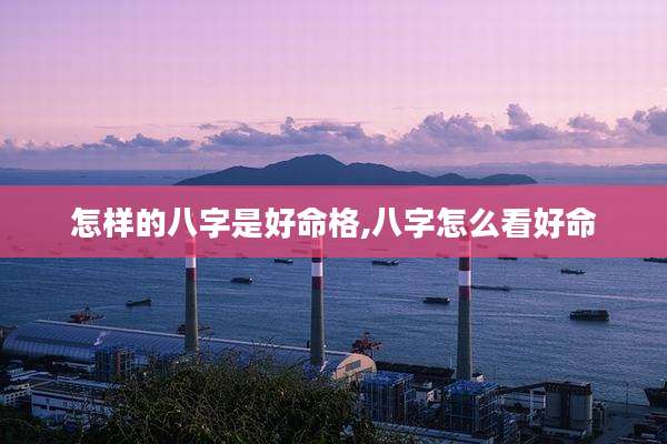 怎样的八字是好命格,八字怎么看好命