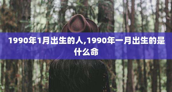 1990年1月出生的人,1990年一月出生的是什么命
