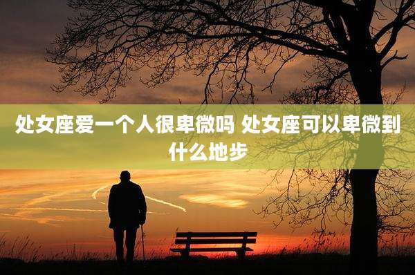 处女座爱一个人很卑微吗 处女座可以卑微到什么地步
