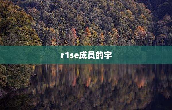 r1se成员的字
