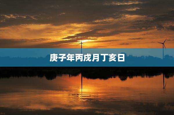庚子年丙戌月丁亥日