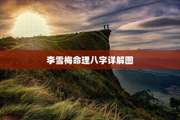 李雪梅命理八字详解图