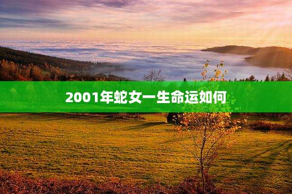 2001年蛇女一生命运如何