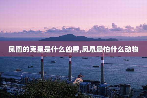 凤凰的克星是什么凶兽,凤凰最怕什么动物