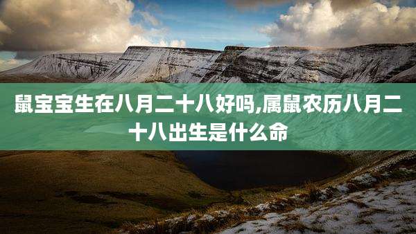 鼠宝宝生在八月二十八好吗,属鼠农历八月二十八出生是什么命