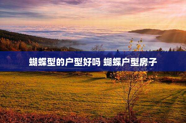 蝴蝶型的户型好吗 蝴蝶户型房子