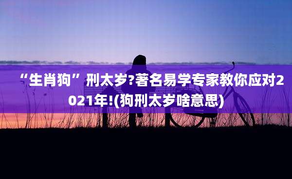 “生肖狗”刑太岁?著名易学专家教你应对2021年!(狗刑太岁啥意思)