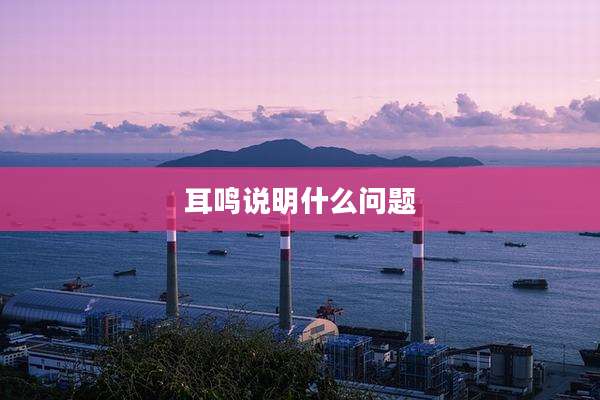 耳鸣说明什么问题