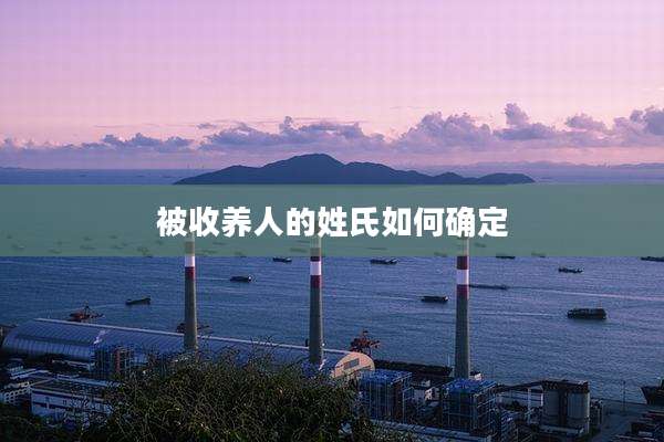 被收养人的姓氏如何确定