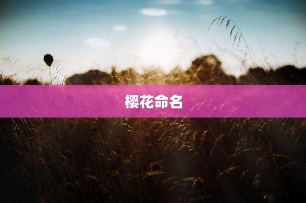 樱花命名