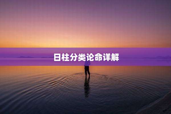 日柱分类论命详解