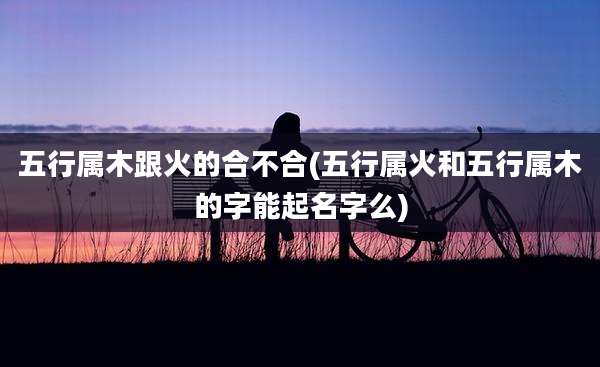 五行属木跟火的合不合(五行属火和五行属木的字能起名字么)
