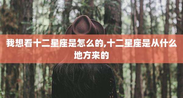 我想看十二星座是怎么的,十二星座是从什么地方来的