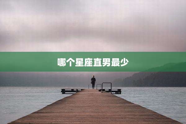 哪个星座直男最少