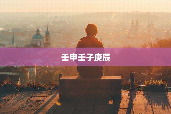 壬申壬子庚辰
