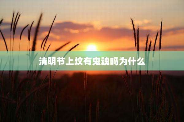 清明节上坟有鬼魂吗为什么