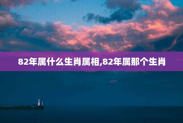 82年属什么生肖属相,82年属那个生肖