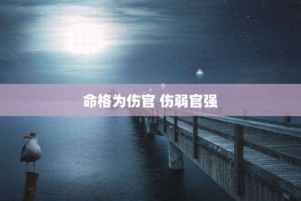 命格为伤官 伤弱官强