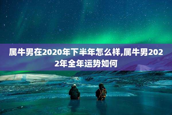 属牛男在2020年下半年怎么样,属牛男2022年全年运势如何