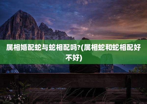 属相婚配蛇与蛇相配吗?(属相蛇和蛇相配好不好)