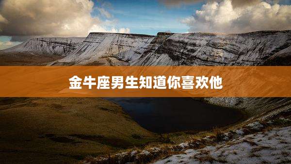 金牛座男生知道你喜欢他
