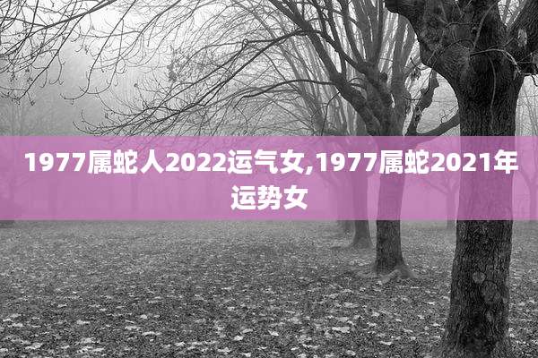 1977属蛇人2022运气女,1977属蛇2021年运势女